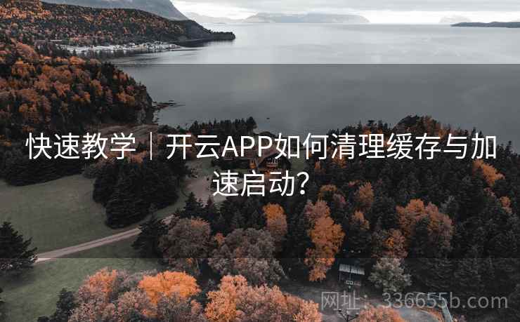快速教学｜开云APP如何清理缓存与加速启动？