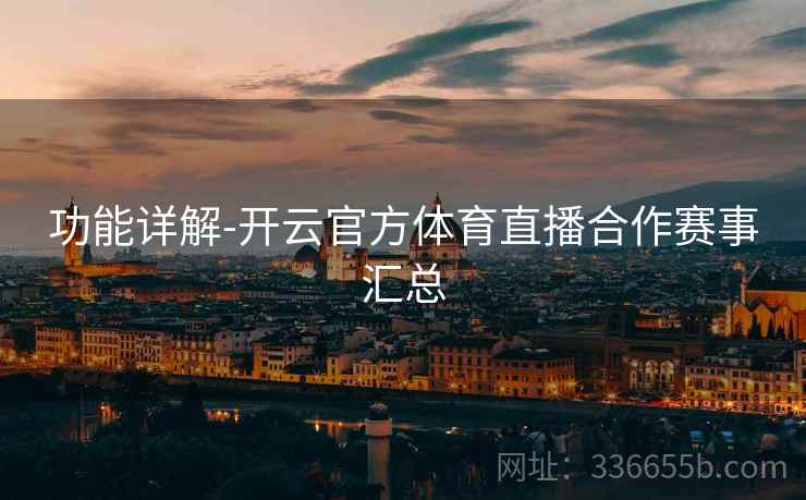 功能详解-开云官方体育直播合作赛事汇总