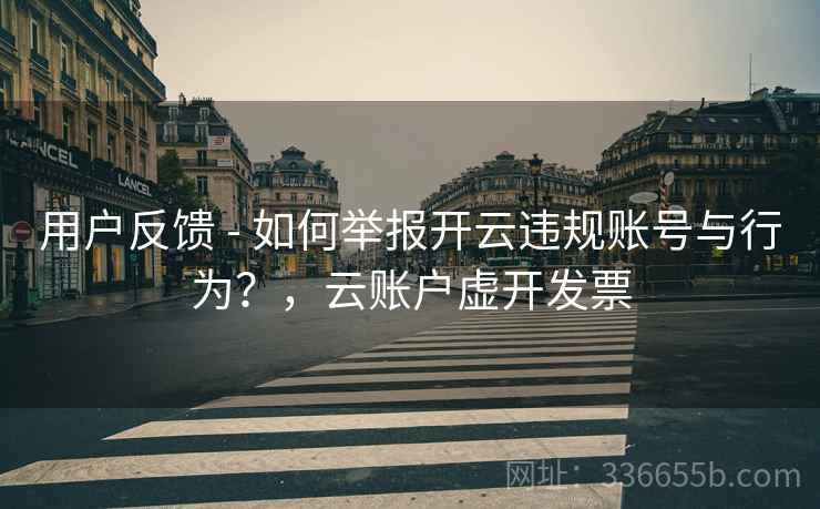 用户反馈 - 如何举报开云违规账号与行为？，云账户虚开发票