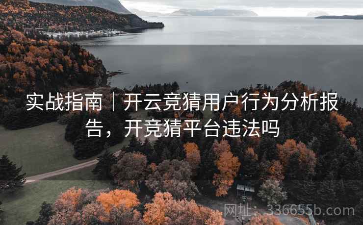 实战指南｜开云竞猜用户行为分析报告，开竞猜平台违法吗  第2张